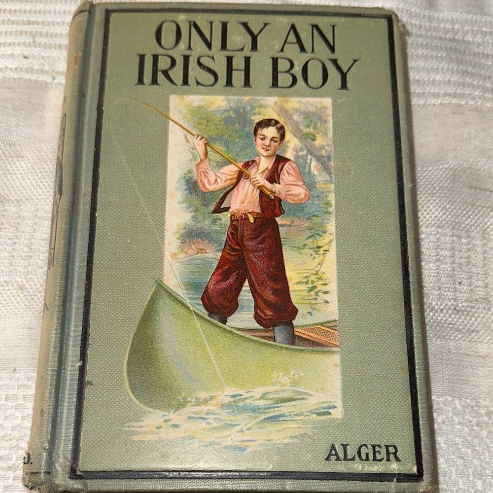 Green and Brown Coffee Table Book